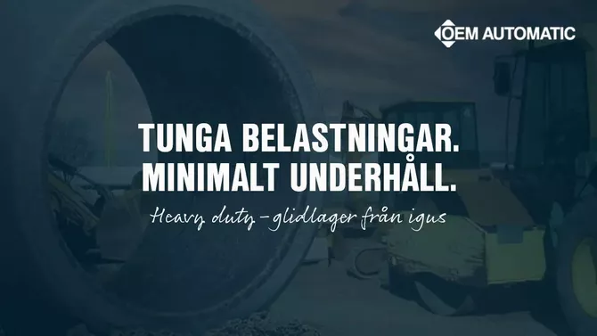 Glidlager för riktigt tunga belastningar
