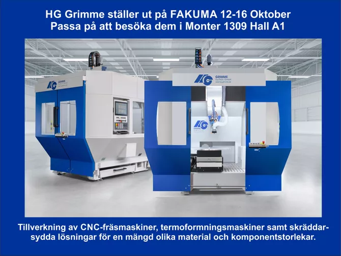 Effektivisera ert arbetsflöde med en CNC maskin, HG GRimme 