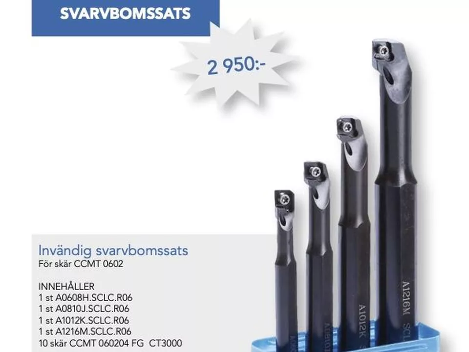 Erbjudande Svarvbomssats Erbjudande Svarvbomssats