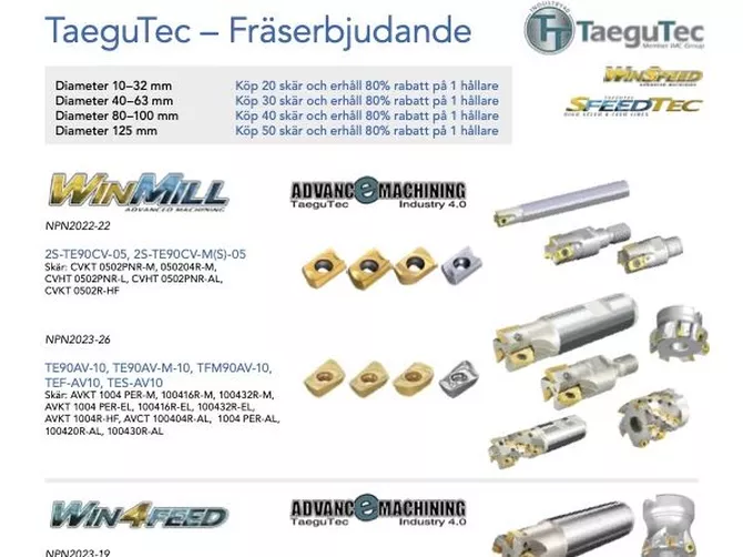 Erbjudande fräsning