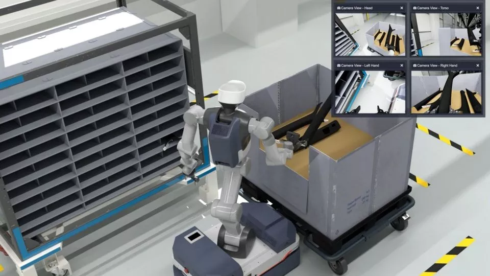 Audi utvecklar framtidens fordonslogistik med AI-drivna humanoida robotar Audi utvecklar framtidens fordonslogistik med AI-drivna humanoida robotar