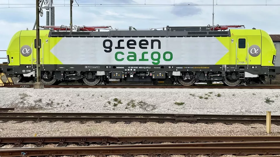Bild på det nya Vectron-loket  från Siemens. Foto: Green Cargo. 