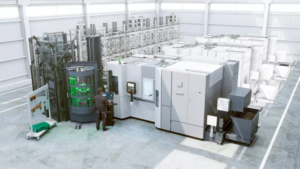 AMB 2026: Fastems Introduces a Compact Automation Solution FPS-S that Extends into a Full FMS Fastems Compact Automation Solution FPS-S