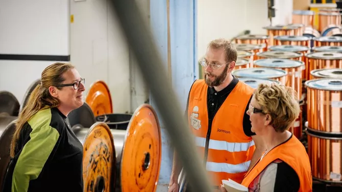 Nexans fabrik i Grimsås: Över 100 truckar i produktionen förändrar kraven på brandskydd