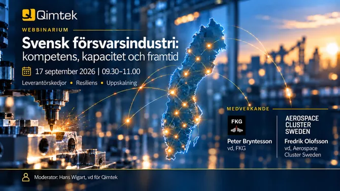 Svensk leverantörsindustri i fokus när försvarsindustrin växer